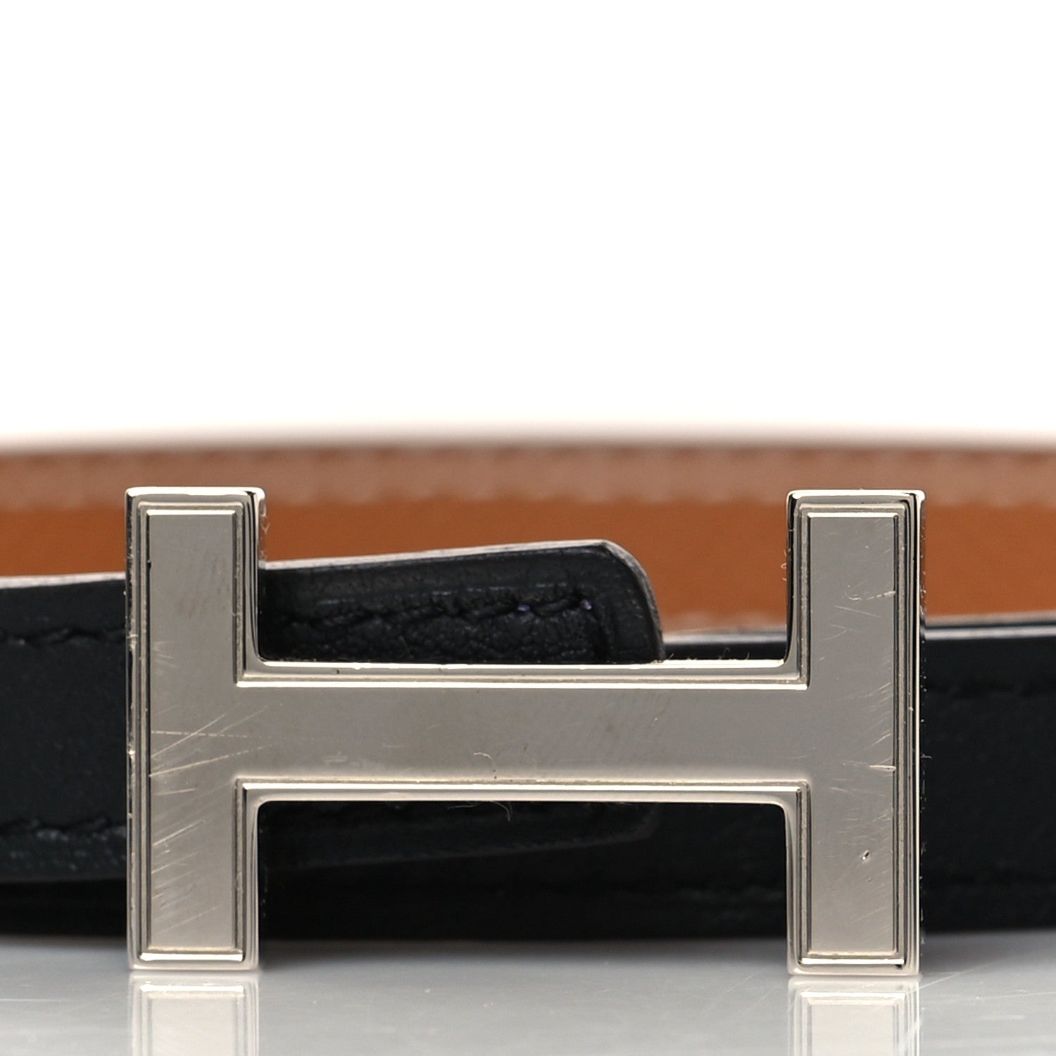 Hermes Swift Epsom 13mm Focus Belt 75 Black Gold 2 of 7
