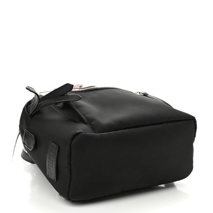 Fendi Nylon Vitello Fox Goat Fur Monster Eyes Mini Backpack Black Multicolor Sky 4 of 10
