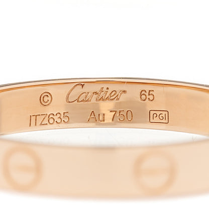 Cartier 18K Pink Gold 3.5mm LOVE Wedding Band Ring 65 11 3 of 3