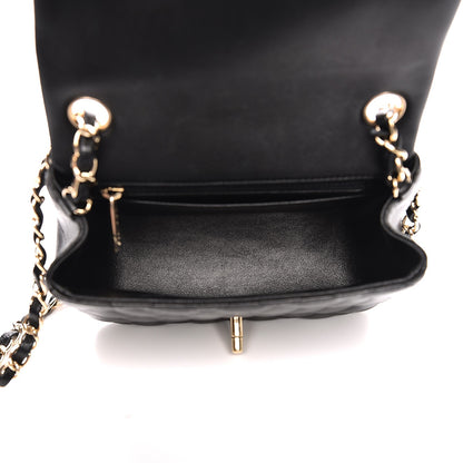 Chanel Lambskin Quilted Mini Square Flap Black 5 of 9