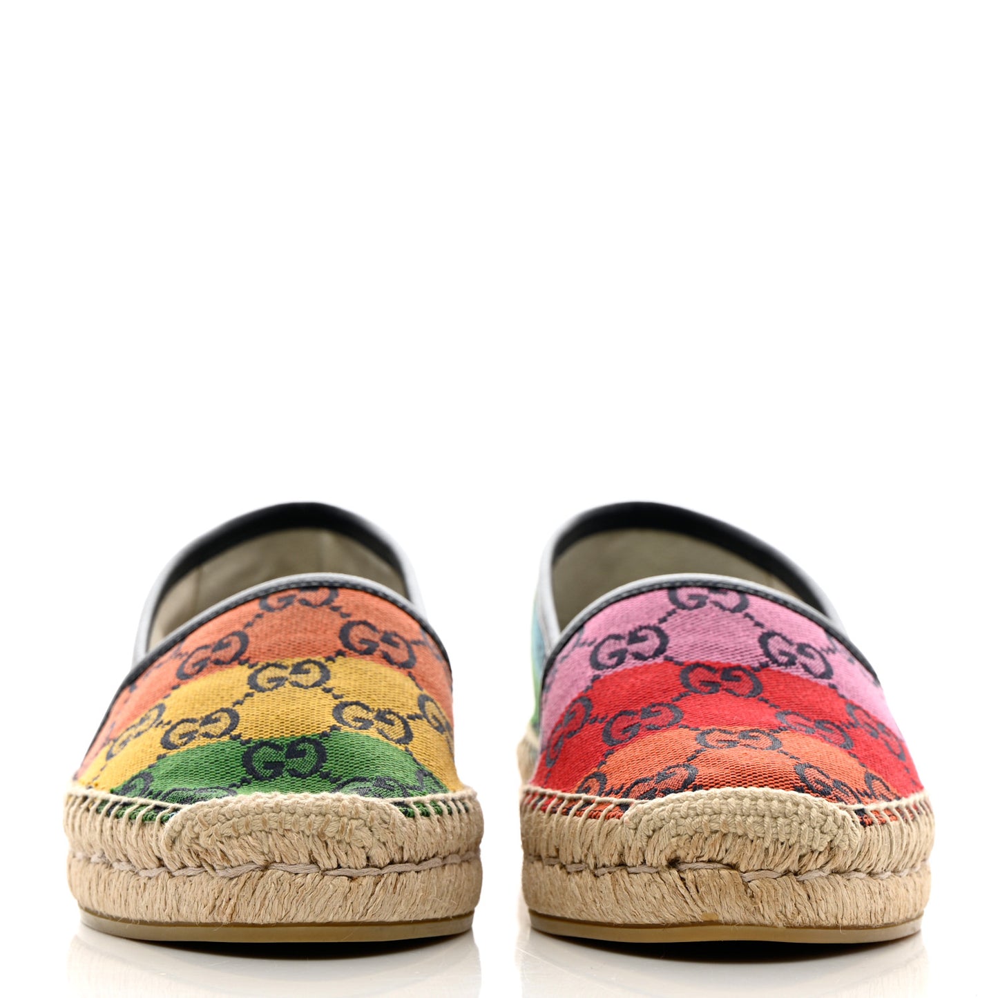Monogram Multicolor Womens Espadrilles 36 Blue Rainbow Blue
