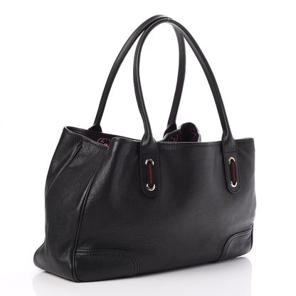 Gucci Calfskin Medium Princy Tote Bag Black 3 of 7