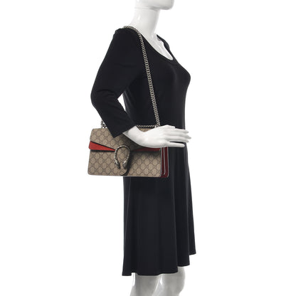 Gucci GG Supreme Monogram Small Dionysus Shoulder Bag Red 2 of 7
