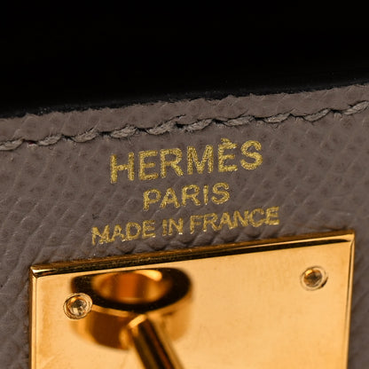 Hermes Epsom Kelly Sellier 28 Gris Asphalte 6 of 13