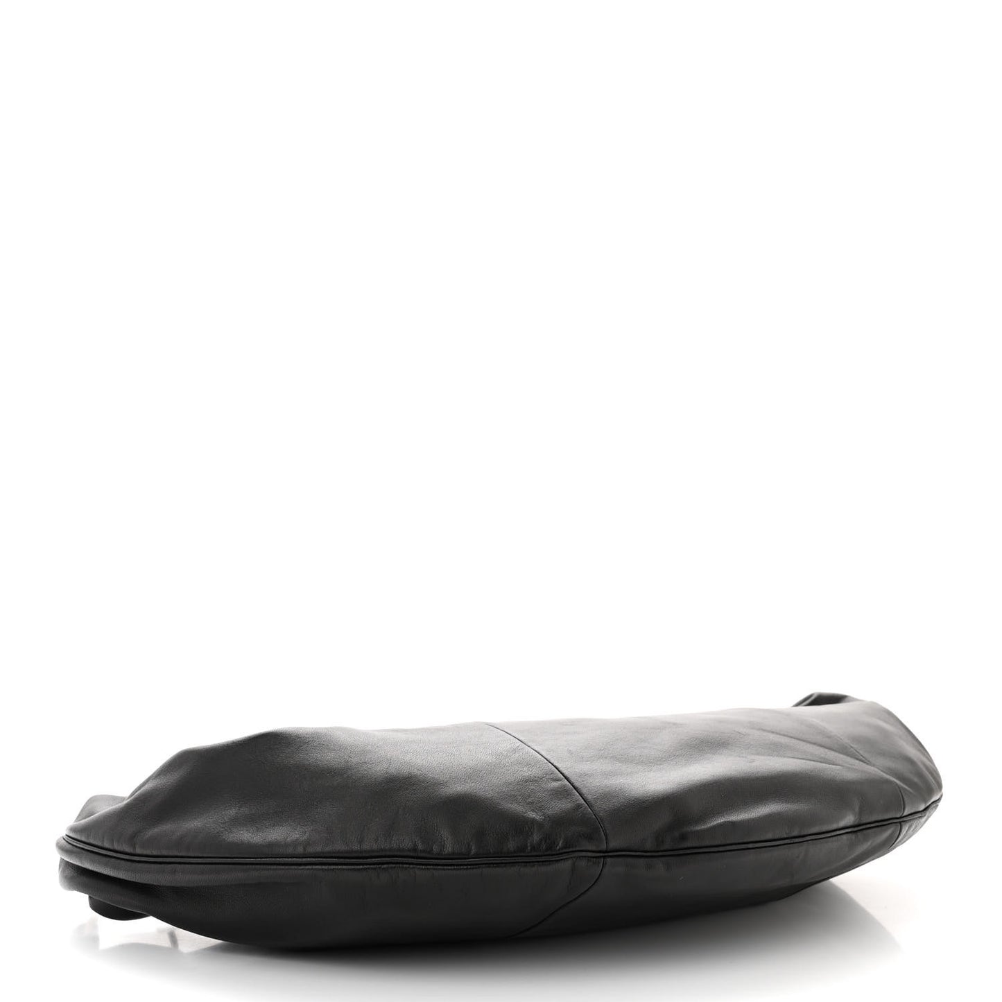 Lambskin Small Chain Hobo Black