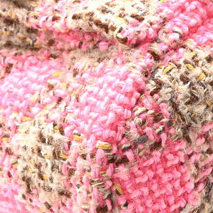Chanel Wool Tweed Elegant Backpack Pink Brown 9 of 10