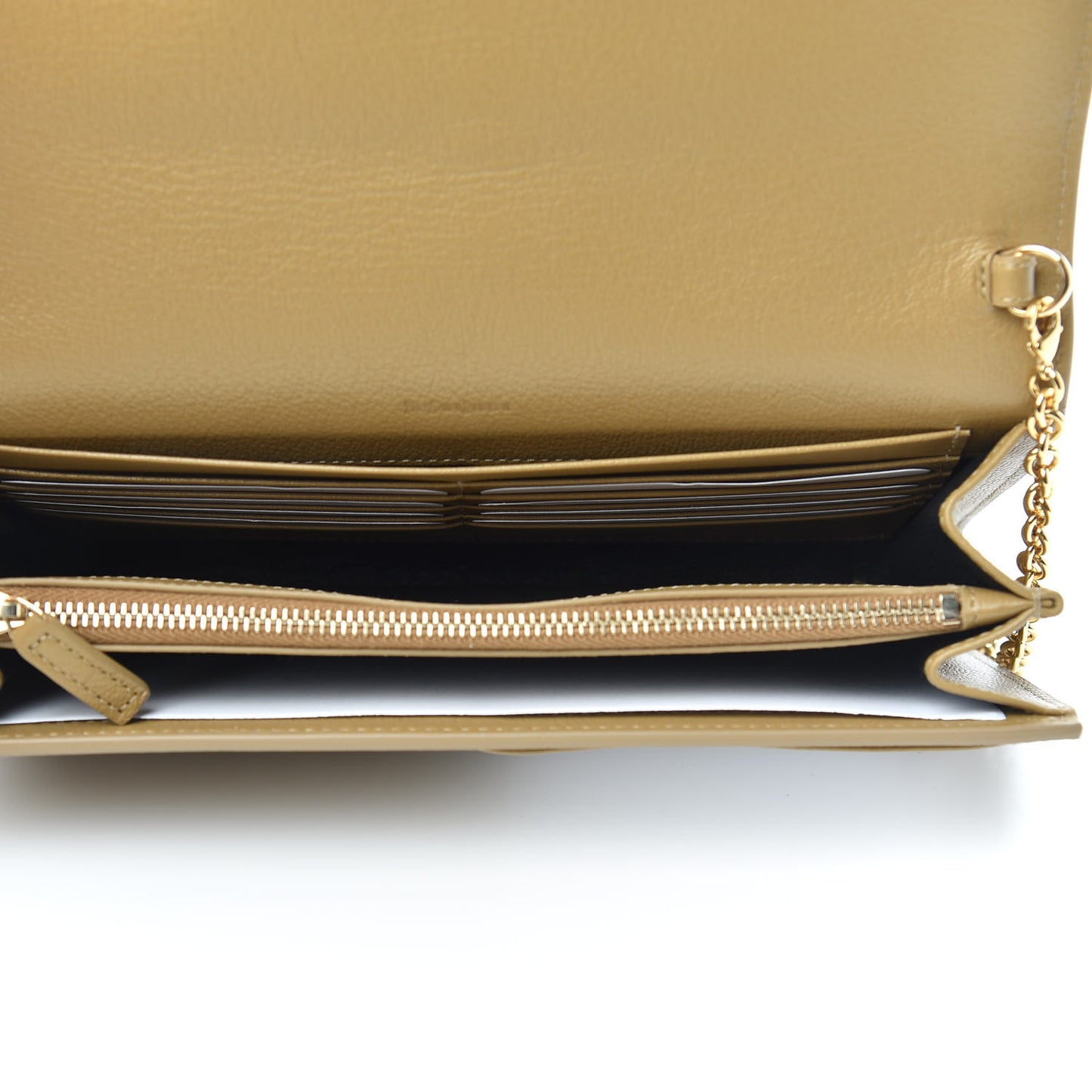 Calfskin Belle de Jour Chain Clutch Beige