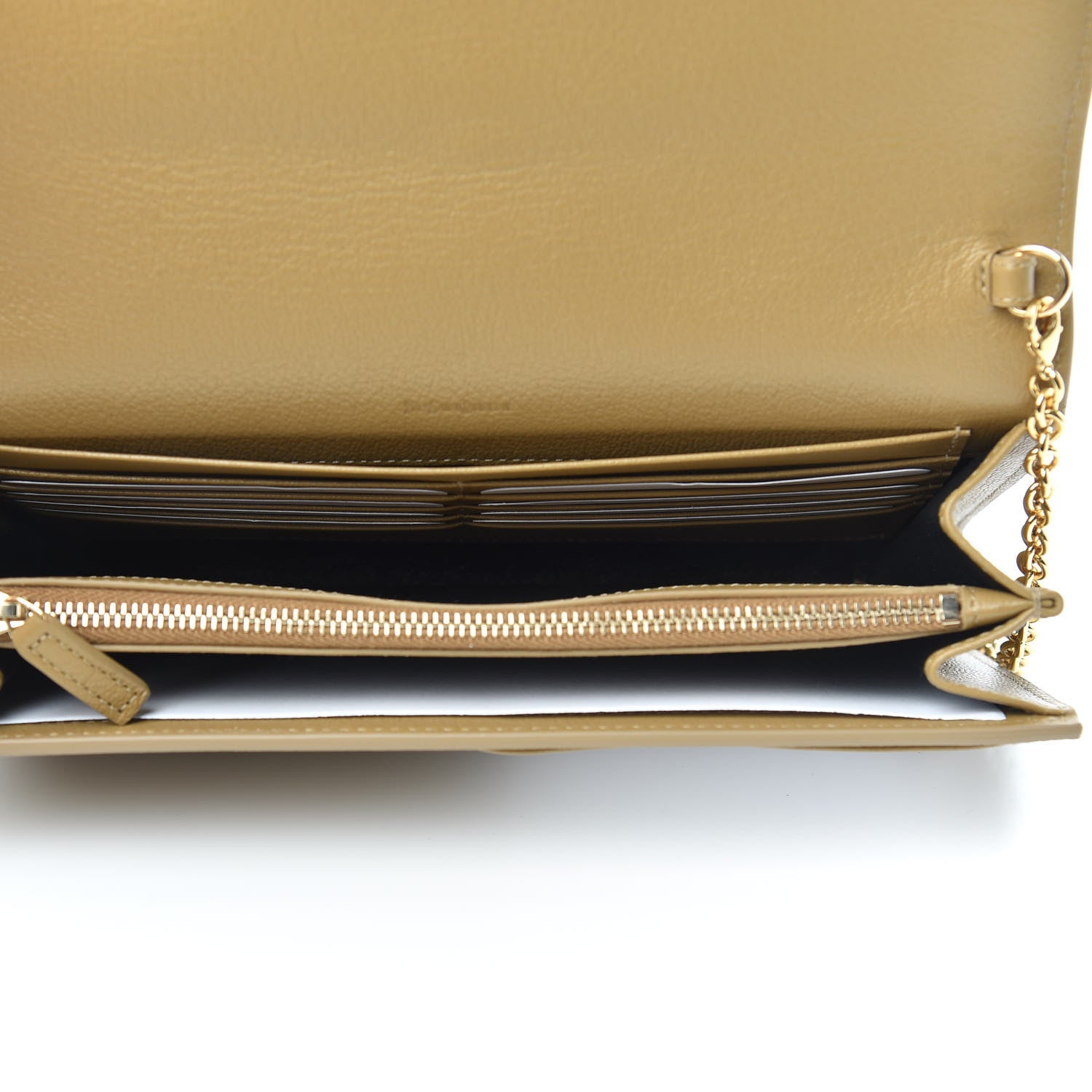 Saint Laurent Calfskin Belle de Jour Chain Clutch Beige 5 of 11