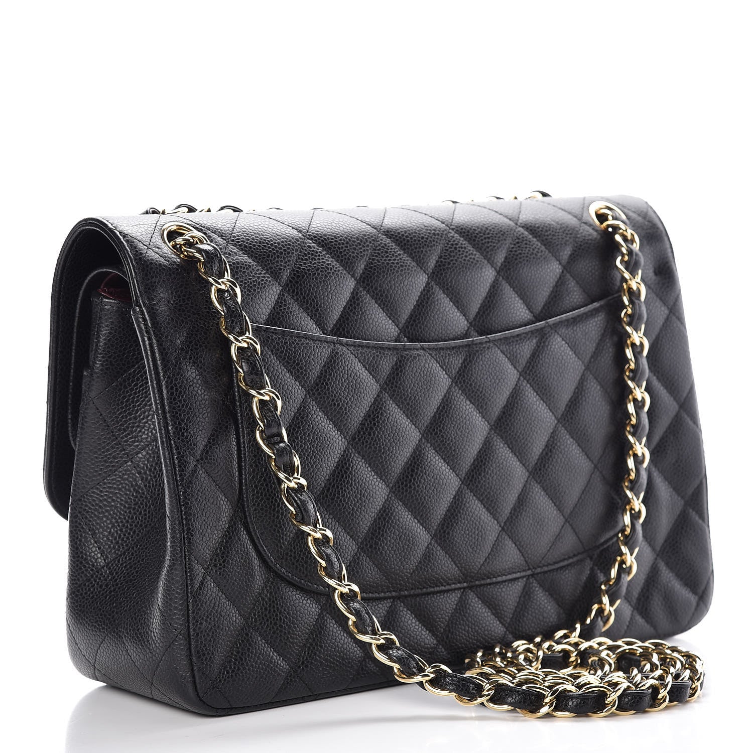 Chanel Caviar Quilted Jumbo Double Flap Black 3 of 9