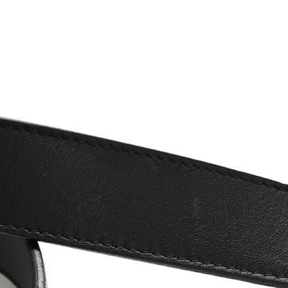 Gucci GG Supreme Monogram Plutone Calfskin Double G Reversible 75 30 Belt Beige Ebony New Acero 8 of 10