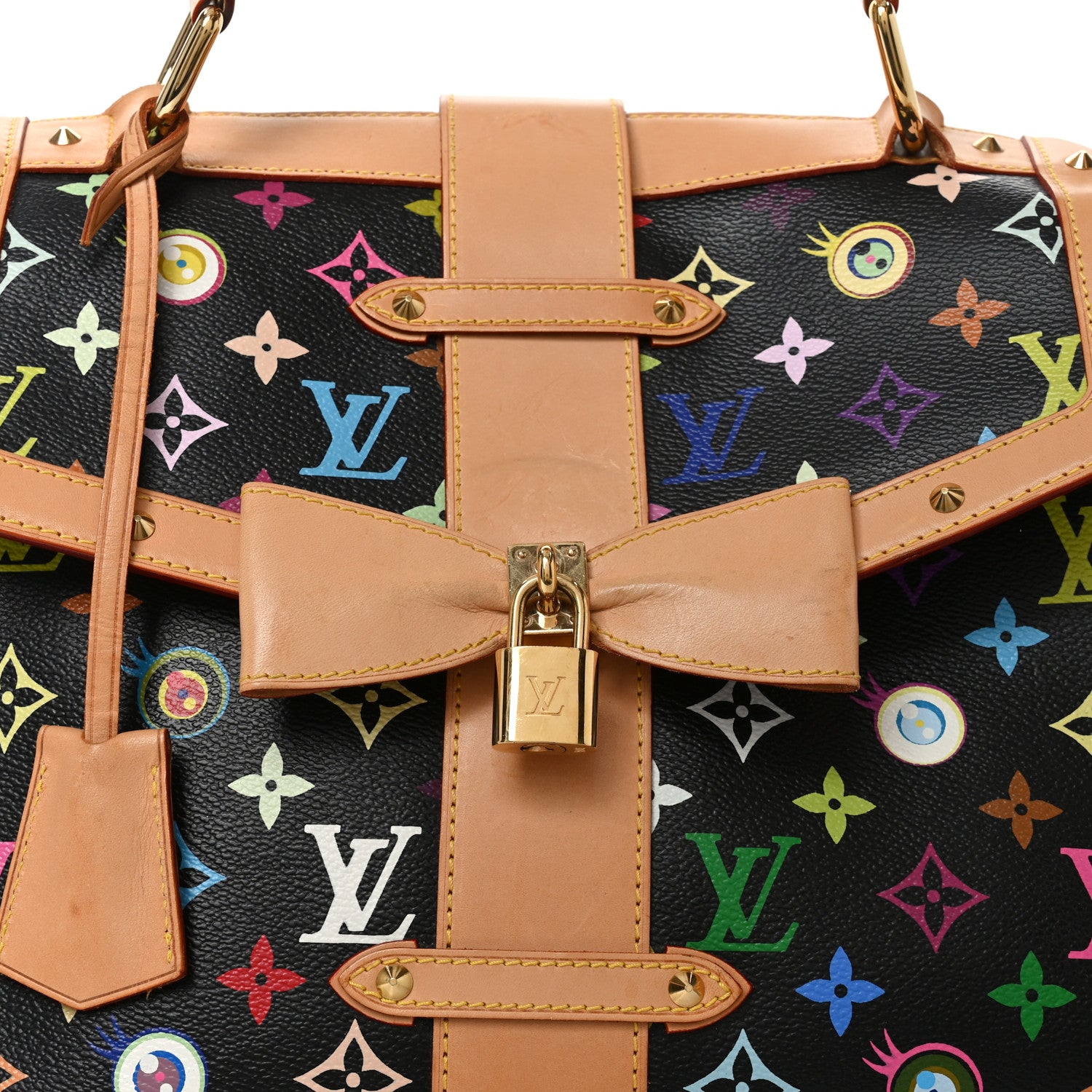 Louis Vuitton Monogram Multicolor Murakami Eye Love You Black 7 of 9