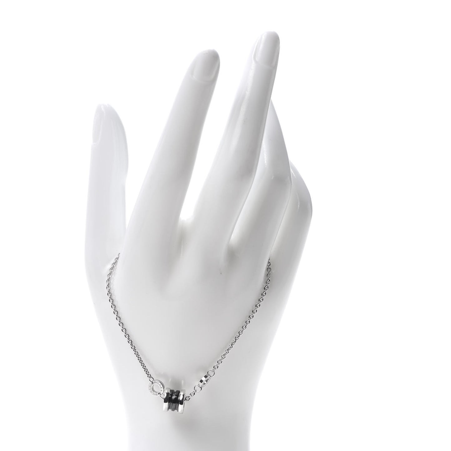 Sterling Silver Black Ceramic Save the Children Bracelet ML
