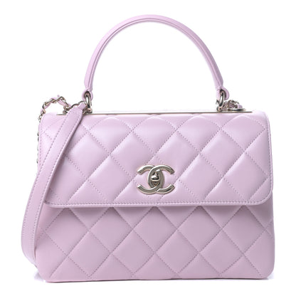 Chanel Lambskin Quilted Small Trendy CC Flap Dual Handle Bag Light Pink 1 of 9
