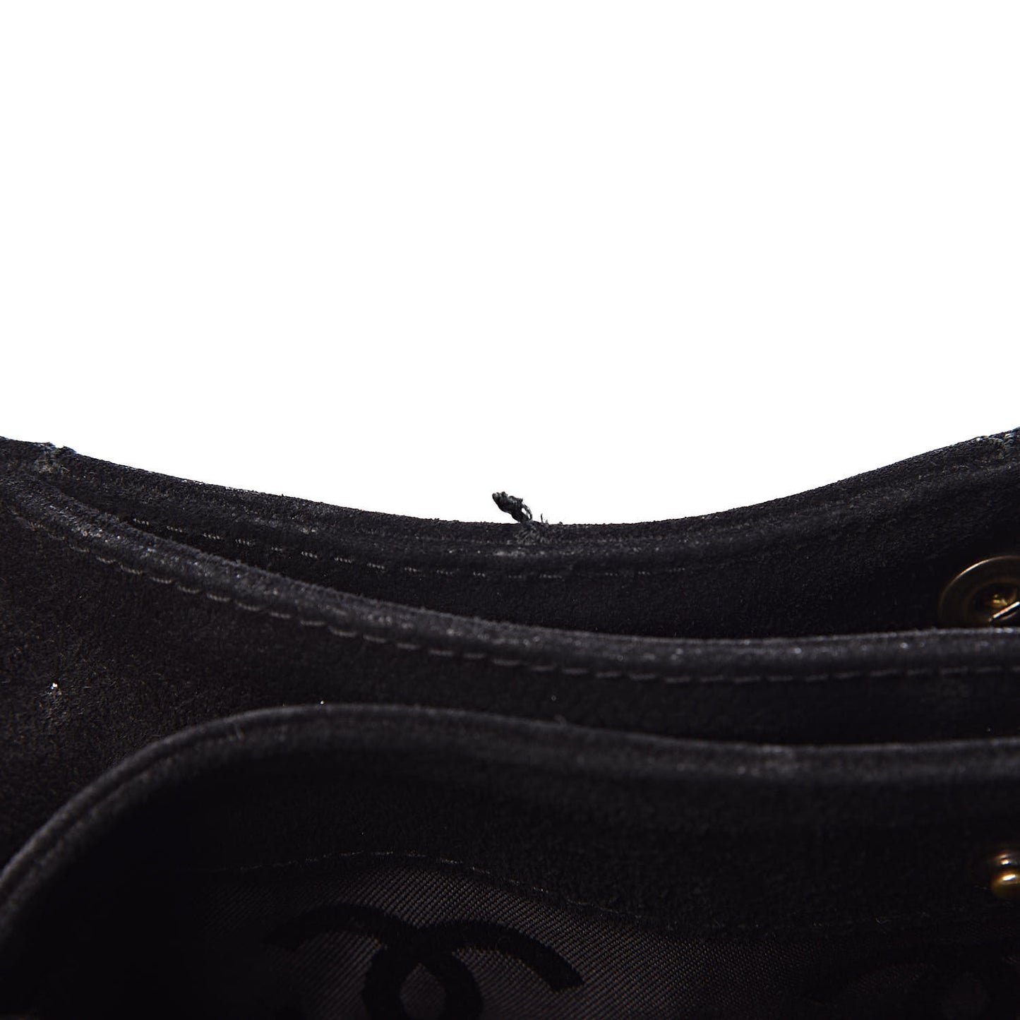 Iridescent Caviar Quilted Tote Black