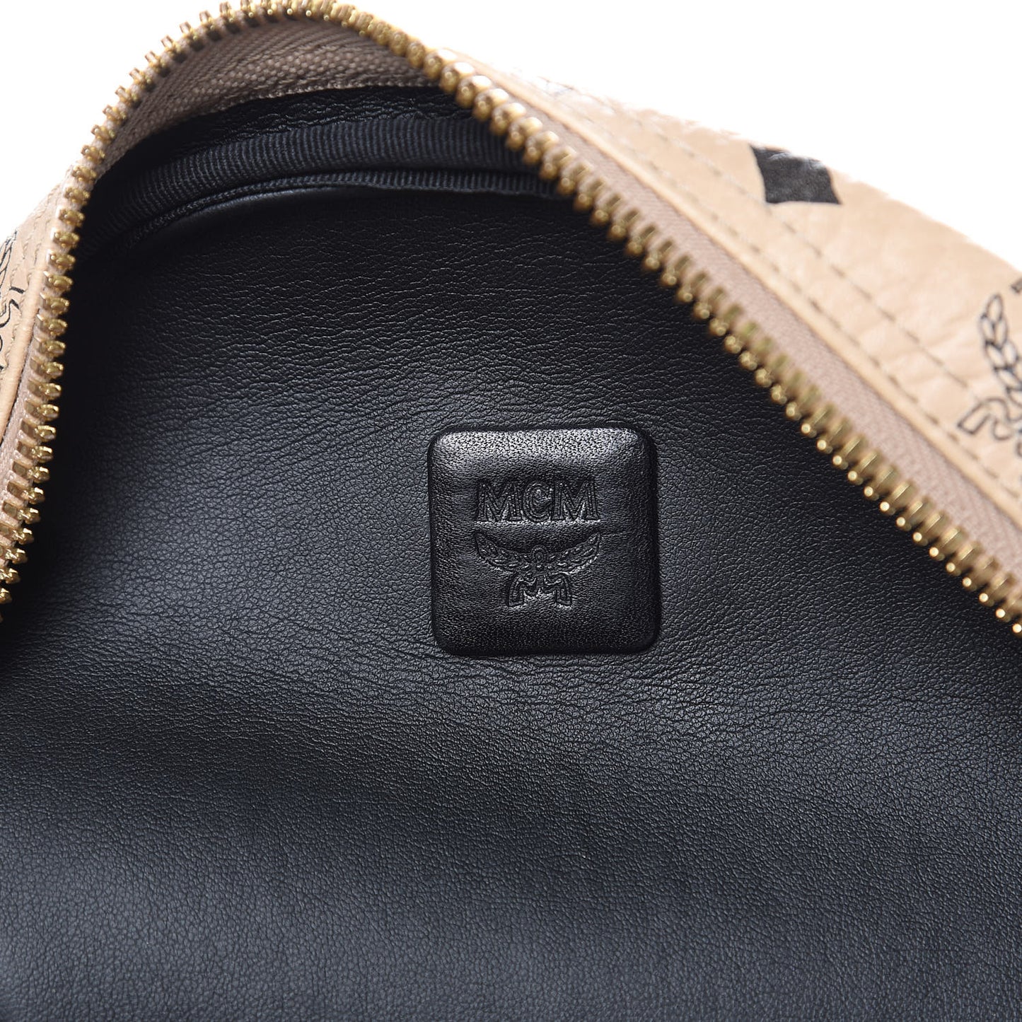 Visetos Medium Side Studs Stark Backpack Beige