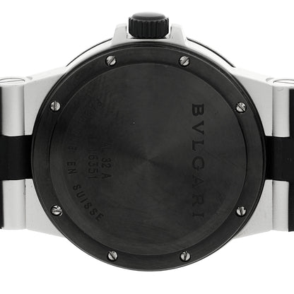 Bulgari Aluminum Rubber 32mm Diagono Quartz Watch 4 of 4