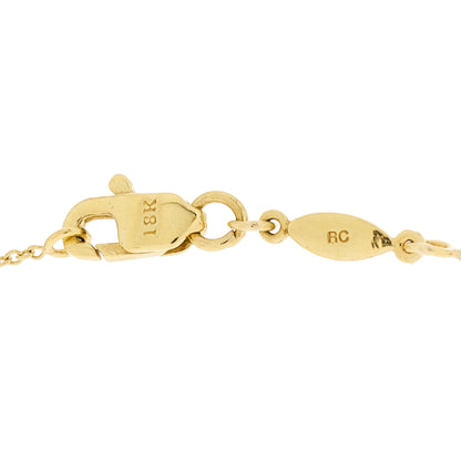 Roberto Coin 18K Yellow Gold Diamond Letter T Medallion Pendant Necklace 5 of 6
