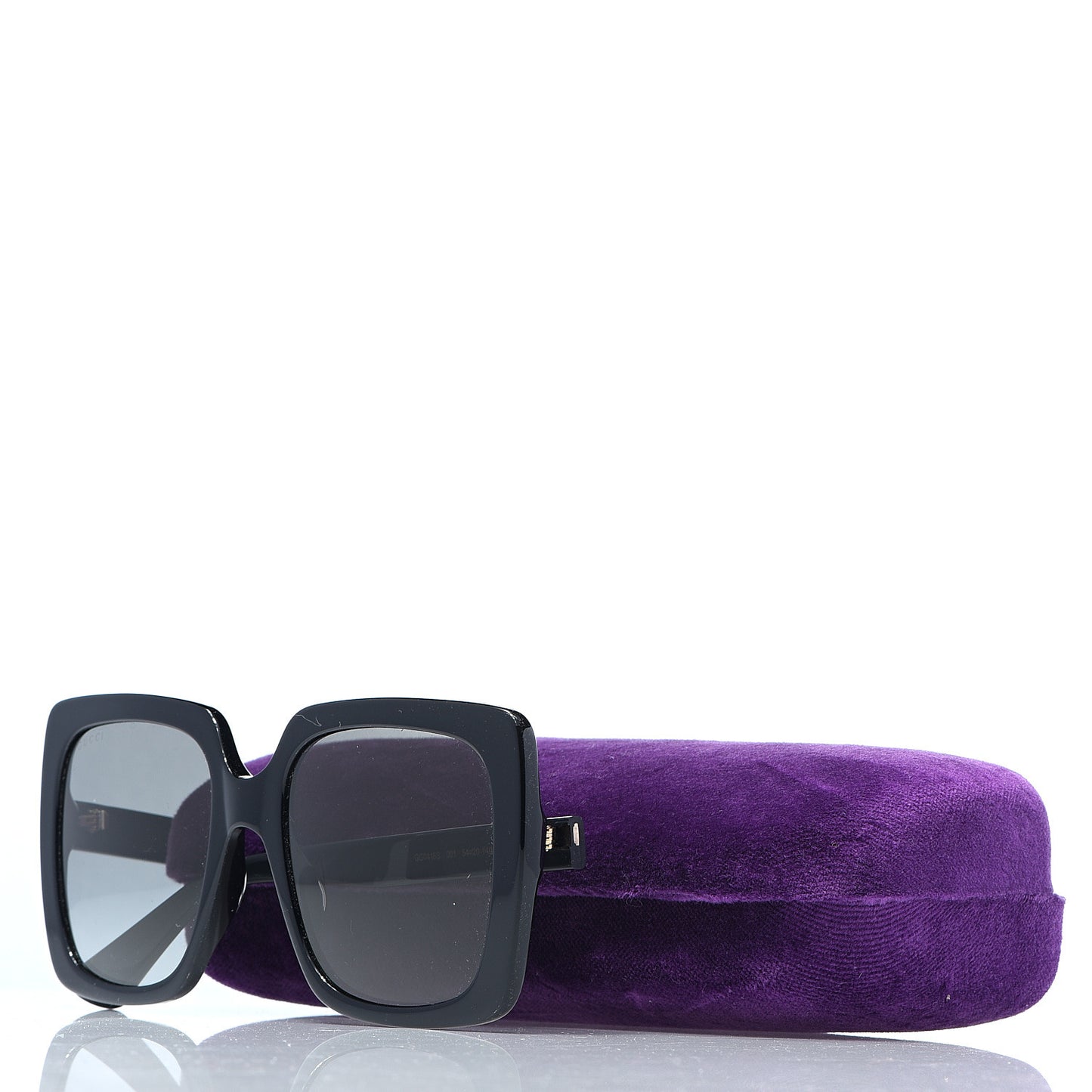 Crystal Square Frame GG Sunglasses GG0418S Black