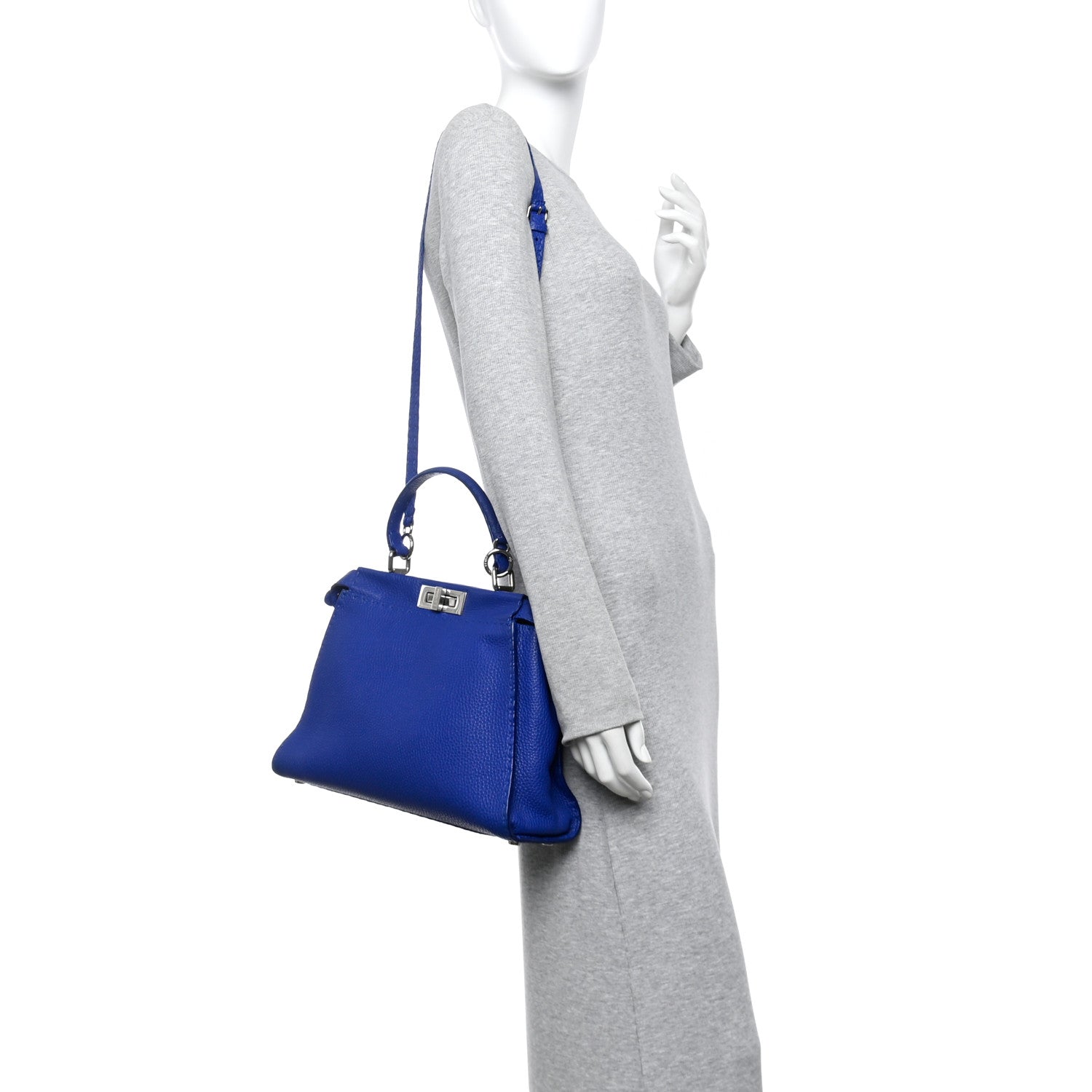 Fendi Cuoio Romano Selleria Bi-Color Medium Peekaboo Iconic