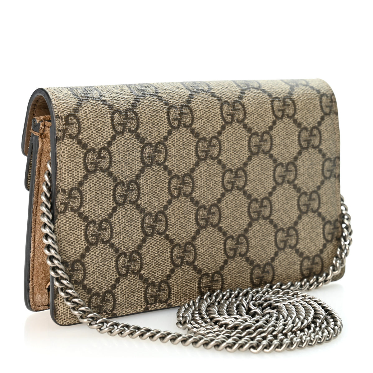 GG Supreme Monogram Super Mini Dionysus Shoulder Bag Taupe