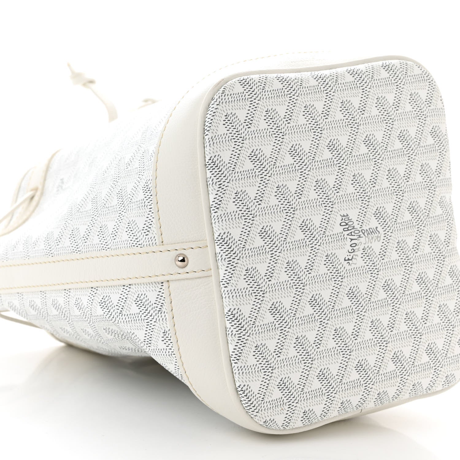 Goyard Goyardine Petit Flot Bucket Bag PM White 8 of 9