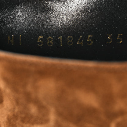 Saint Laurent Suede Joan Ankle Boots 35 Land 6 of 10