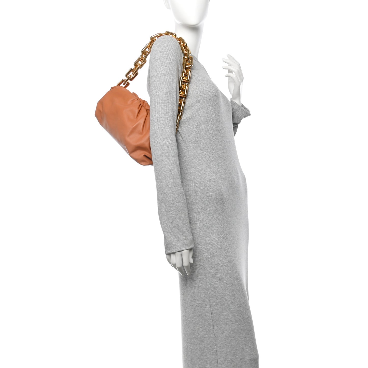 Calfskin The Pouch Chain Clay