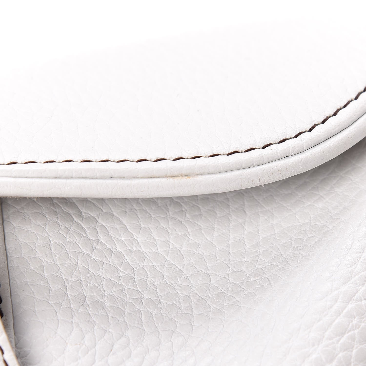 Christian Dior Calfskin Saddle Bag White 10 of 19