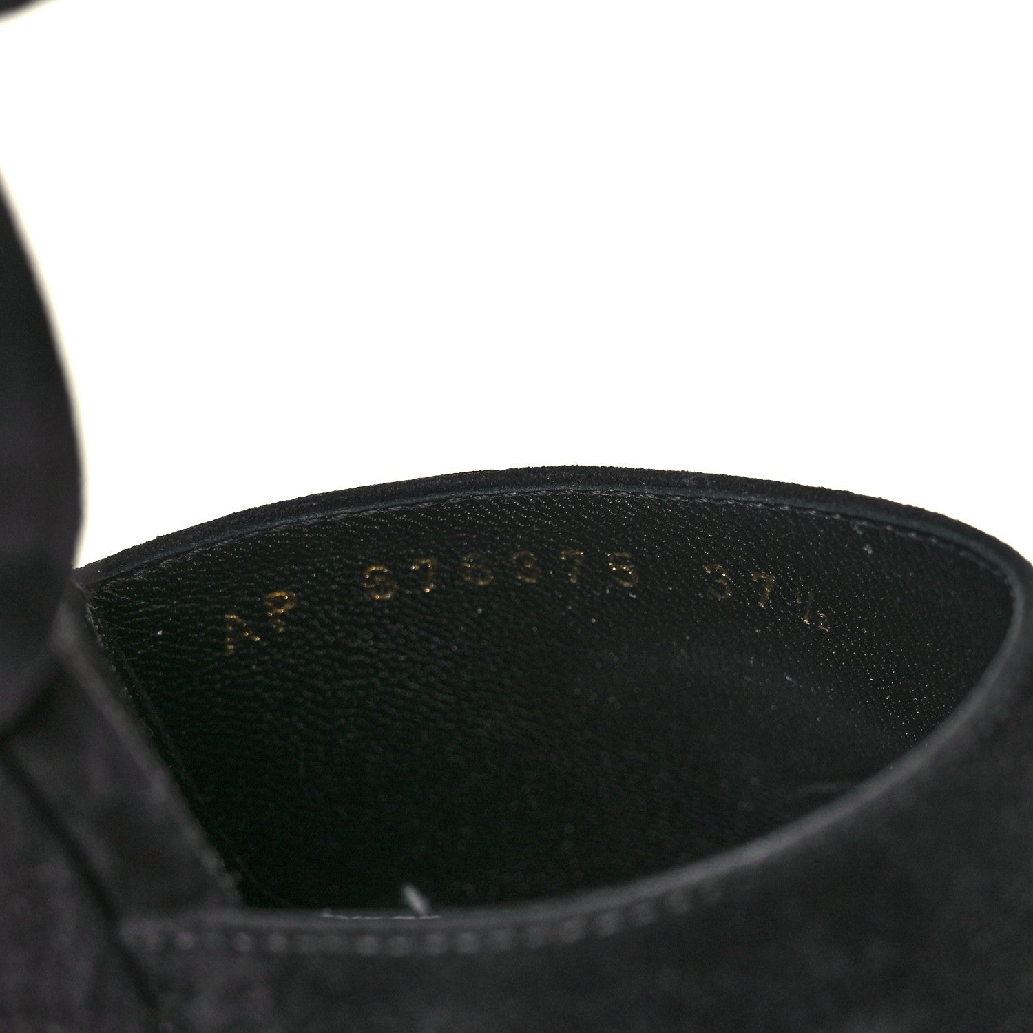 Saint Laurent Kid Scamosciato Kassia 95 Platform Pump 37.5 Black 8 of 9