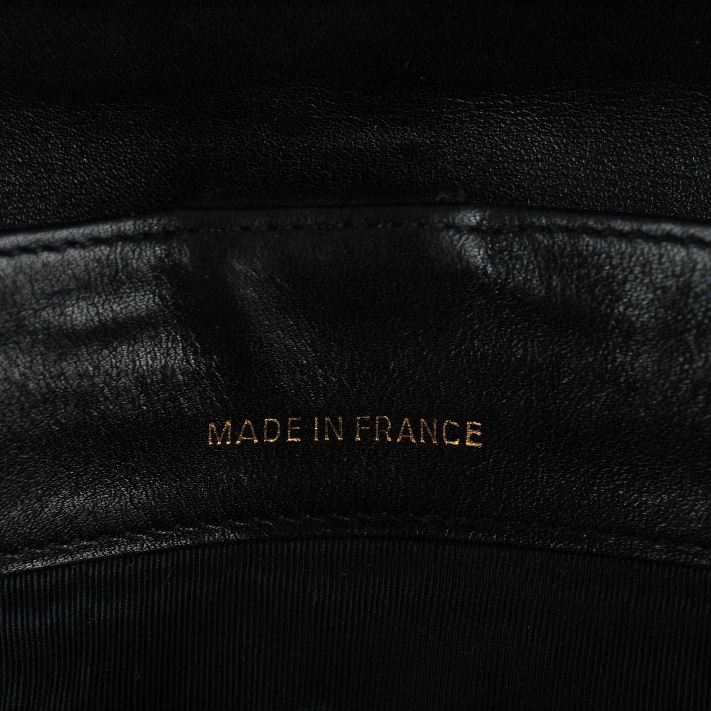 Lambskin Diamond Stitched Long Flap Wallet Black