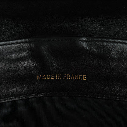Chanel Lambskin Diamond Stitched Long Flap Wallet Black 7 of 8
