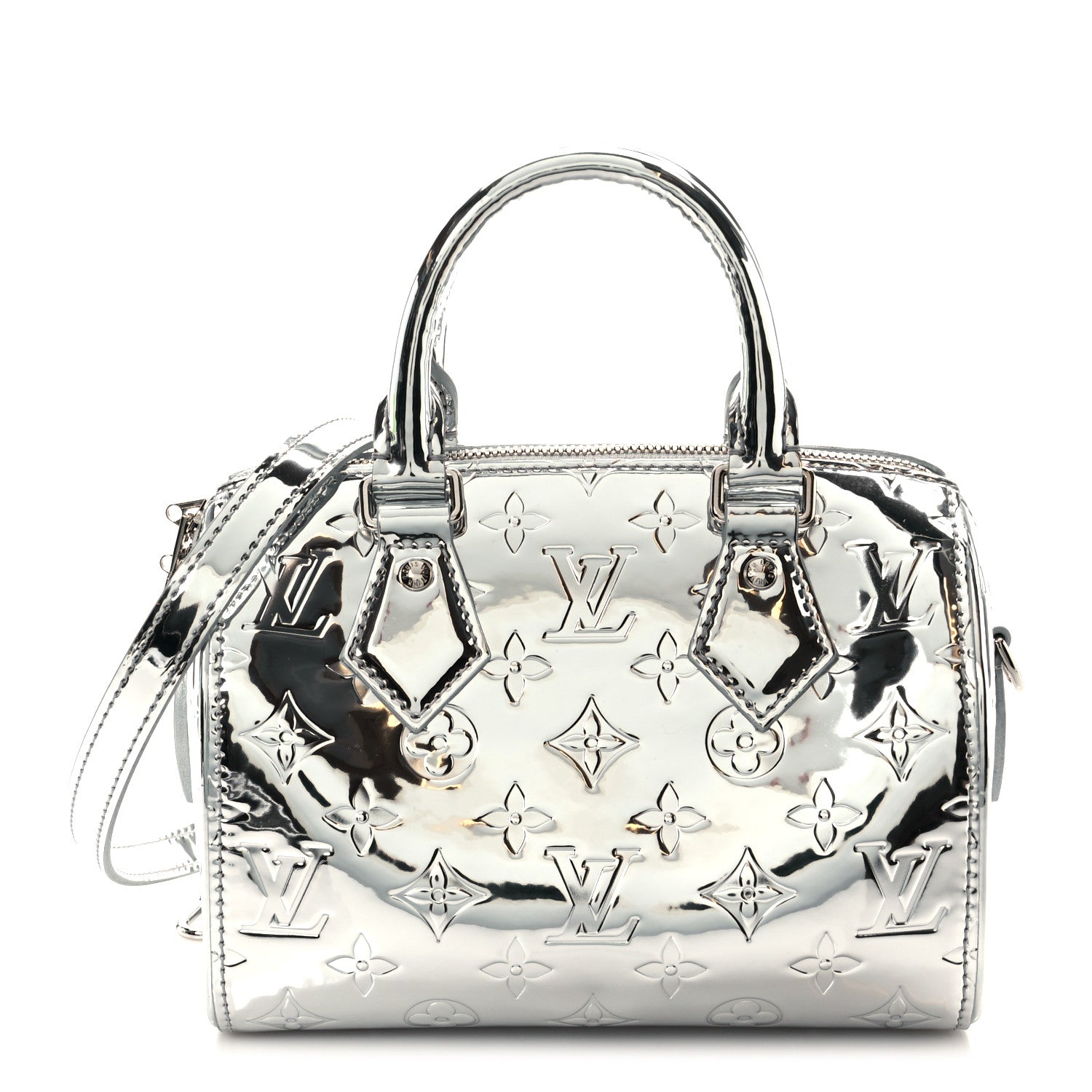 Louis Vuitton Monogram Miroir Speedy Bandouliere 20 Silver 1 of 13