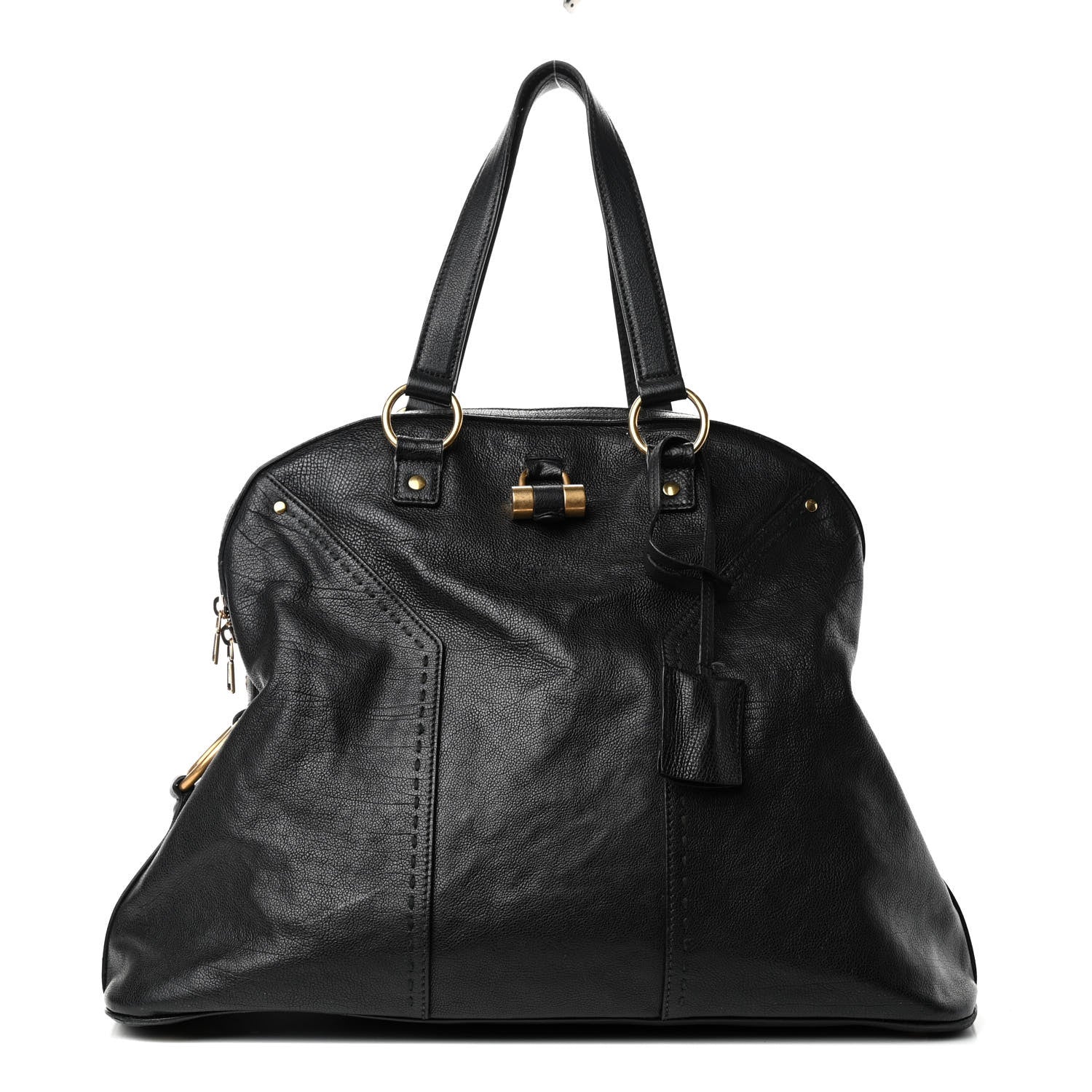 Saint Laurent Calfskin Oversized Muse Black 1 of 4