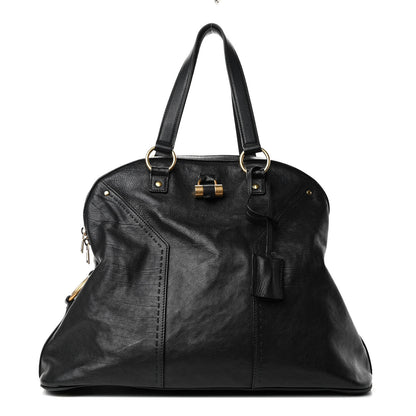 Saint Laurent Calfskin Oversized Muse Black 1 of 4