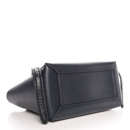 Celine Smooth Calfskin Micro Bi-Color Braided Belt Bag Dark Sea 4 of 7