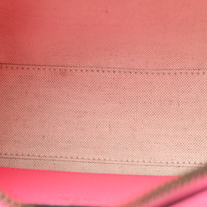 Gucci GG Supreme Monogram Textured Dollar Calfskin Web Ophidia Small Crossbody Bag Beige Ebony Fuchsia 5 of 10