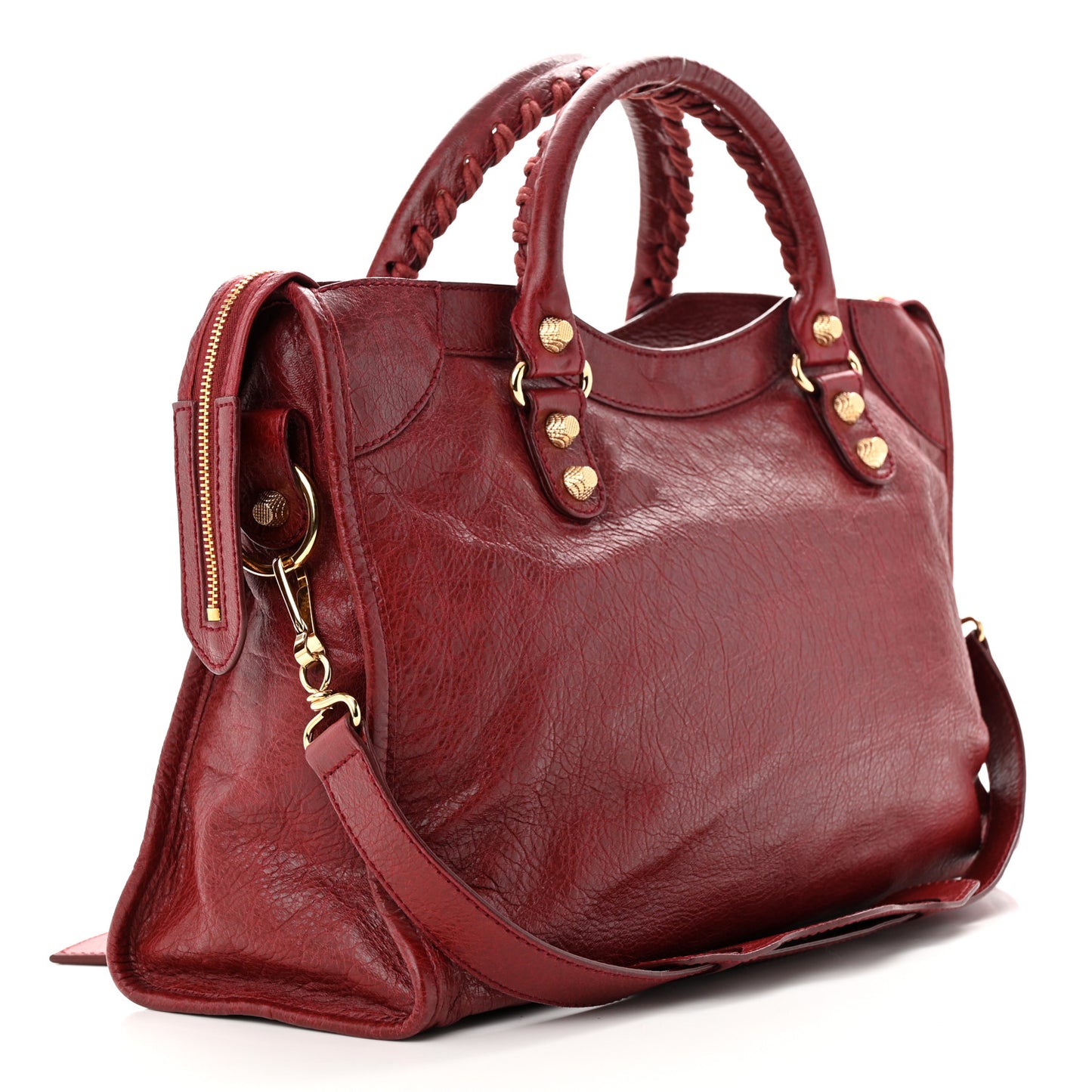 Agneau Giant 12 Gold Hardware City Rouge Cerise