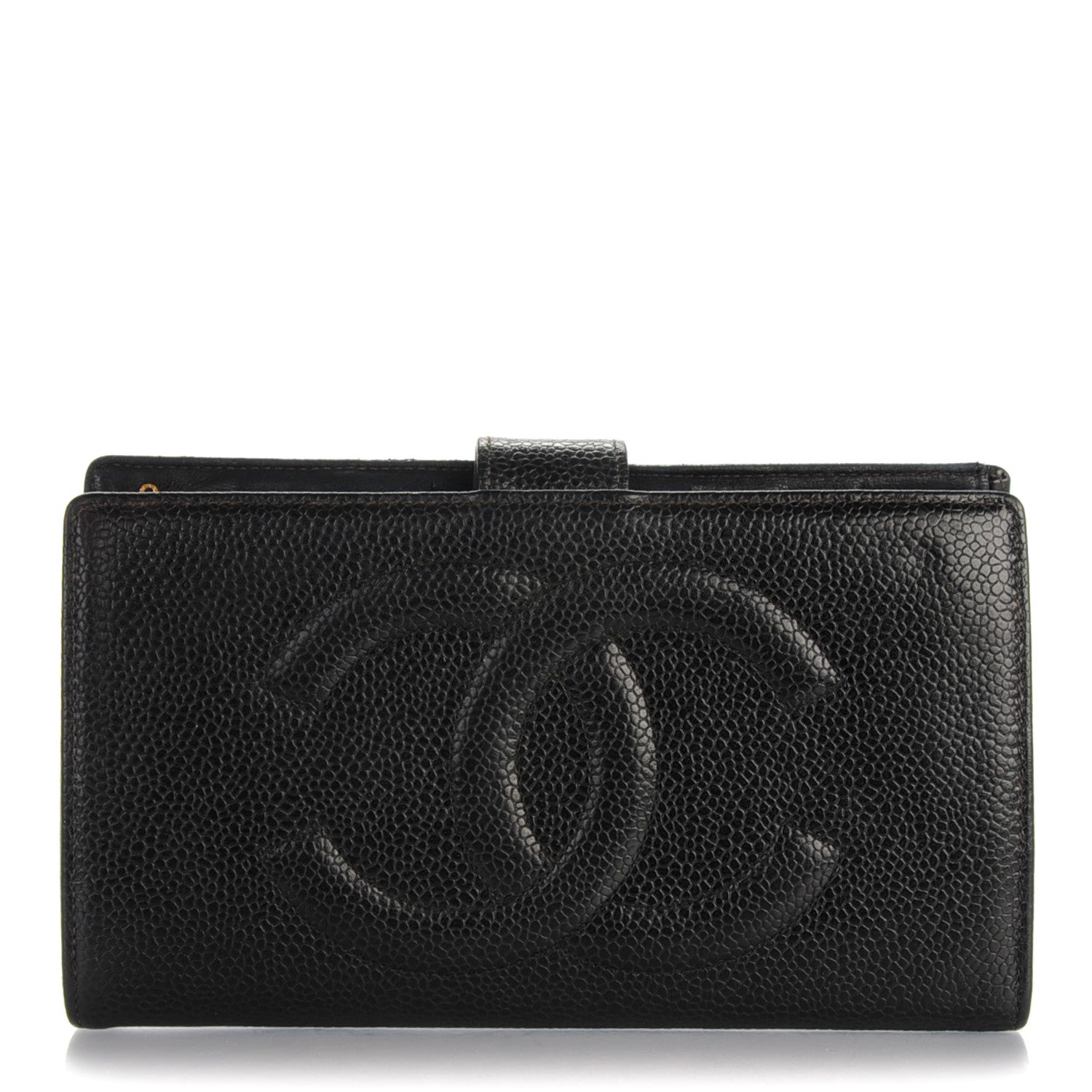 Chanel Caviar Timeless CC French Wallet Black 1 of 8