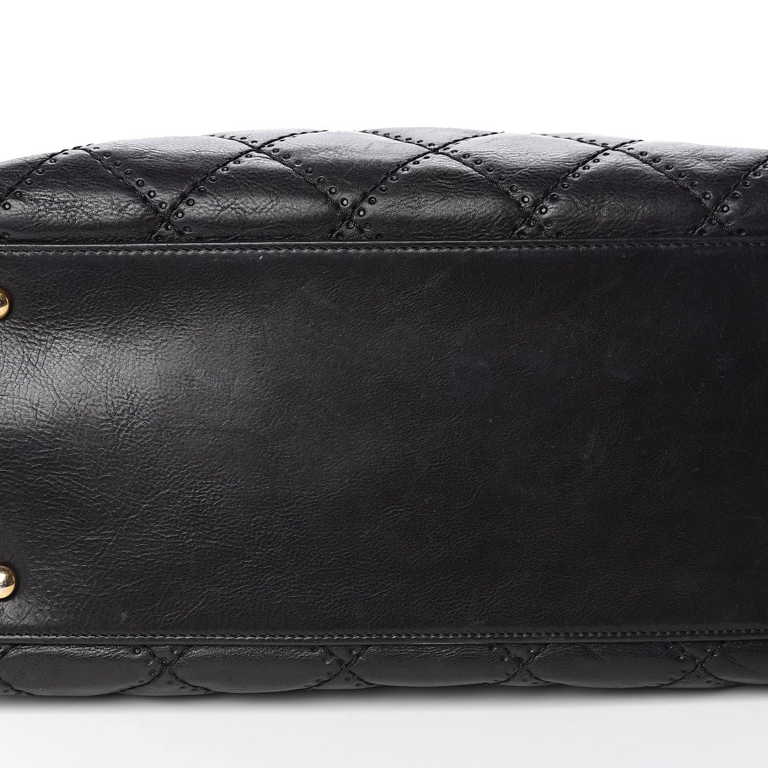 Chanel Calfskin Quilted Retro Chain Tote Black 11 of 14