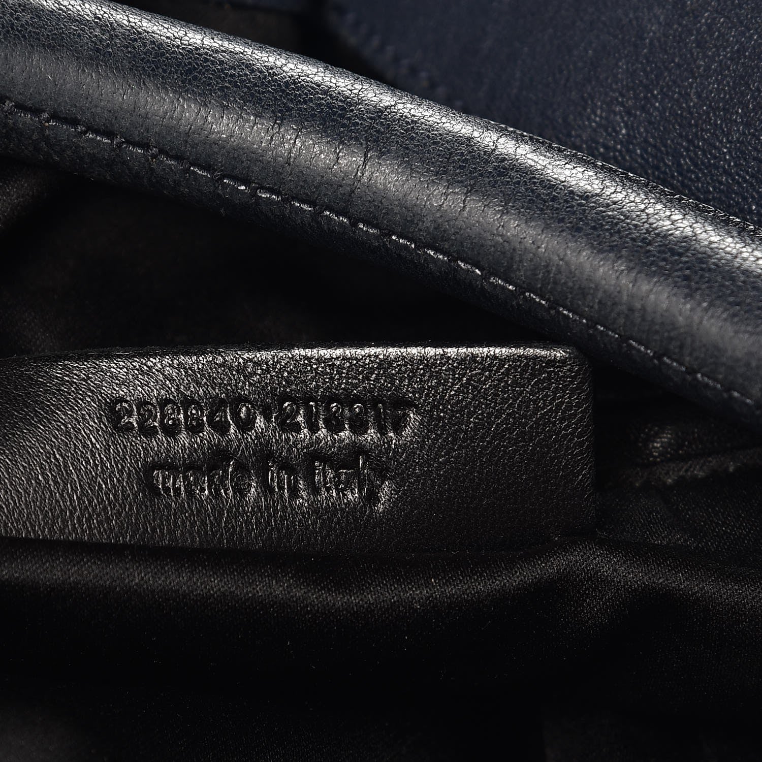 Saint Laurent Goatskin Large Roady Hobo Navy 7 of 11
