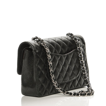 Chanel Caviar Quilted Medium Double Flap Black 3 of 8