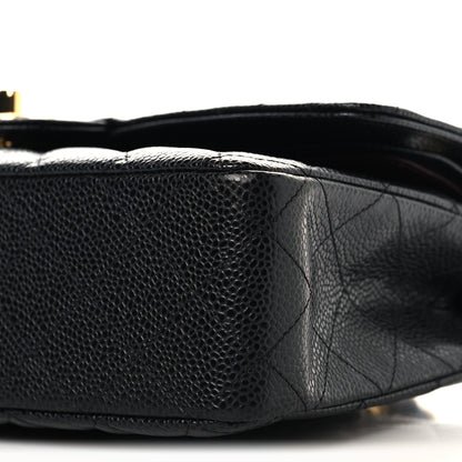 Chanel Caviar Quilted Medium Double Flap Black 10 of 11