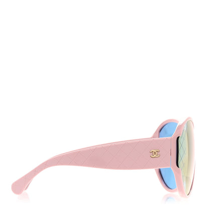 Chanel Acetate Shield Sunglasses 71476 Pink 3 of 8