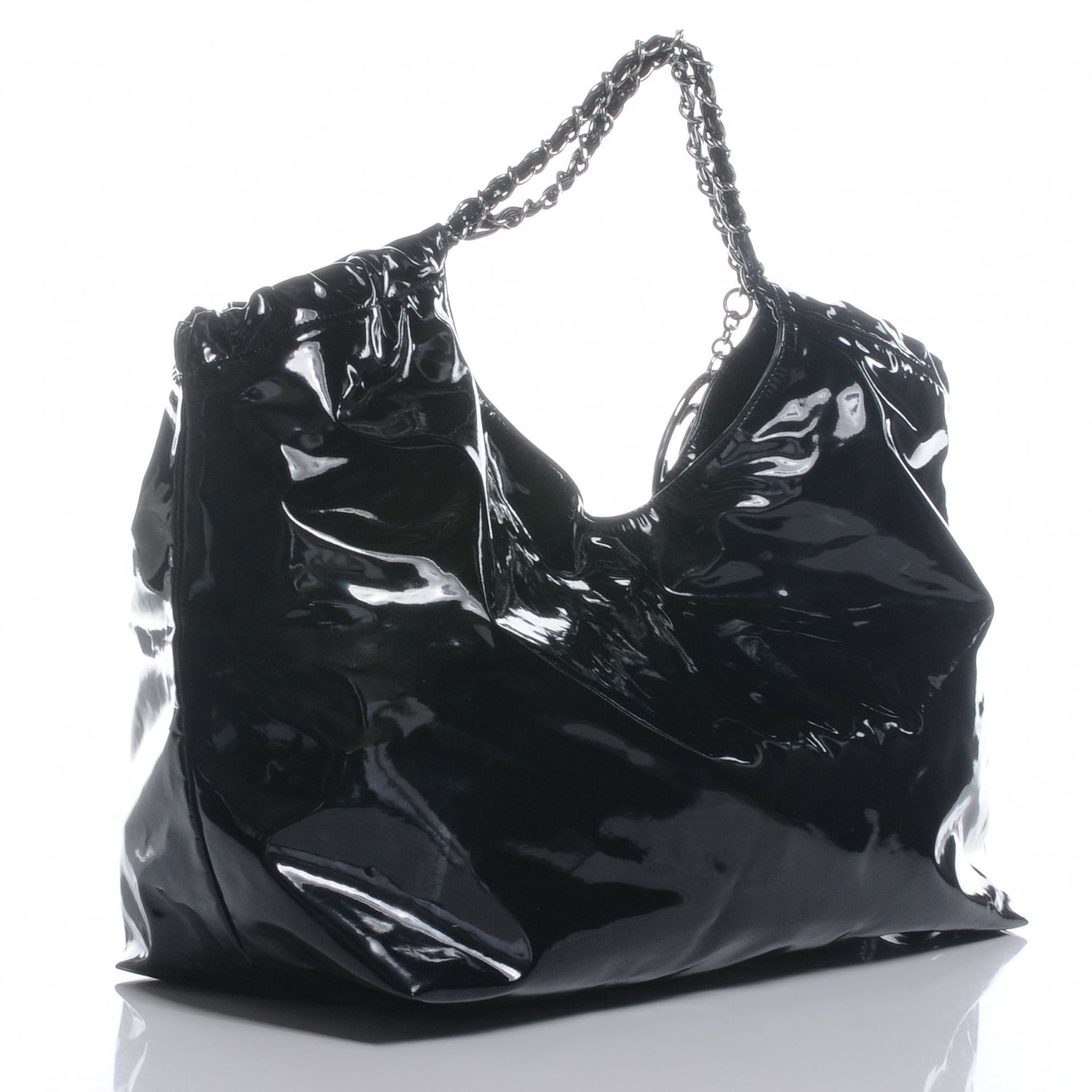 Chanel Vinyl XL Coco Cabas Black 3 of 7