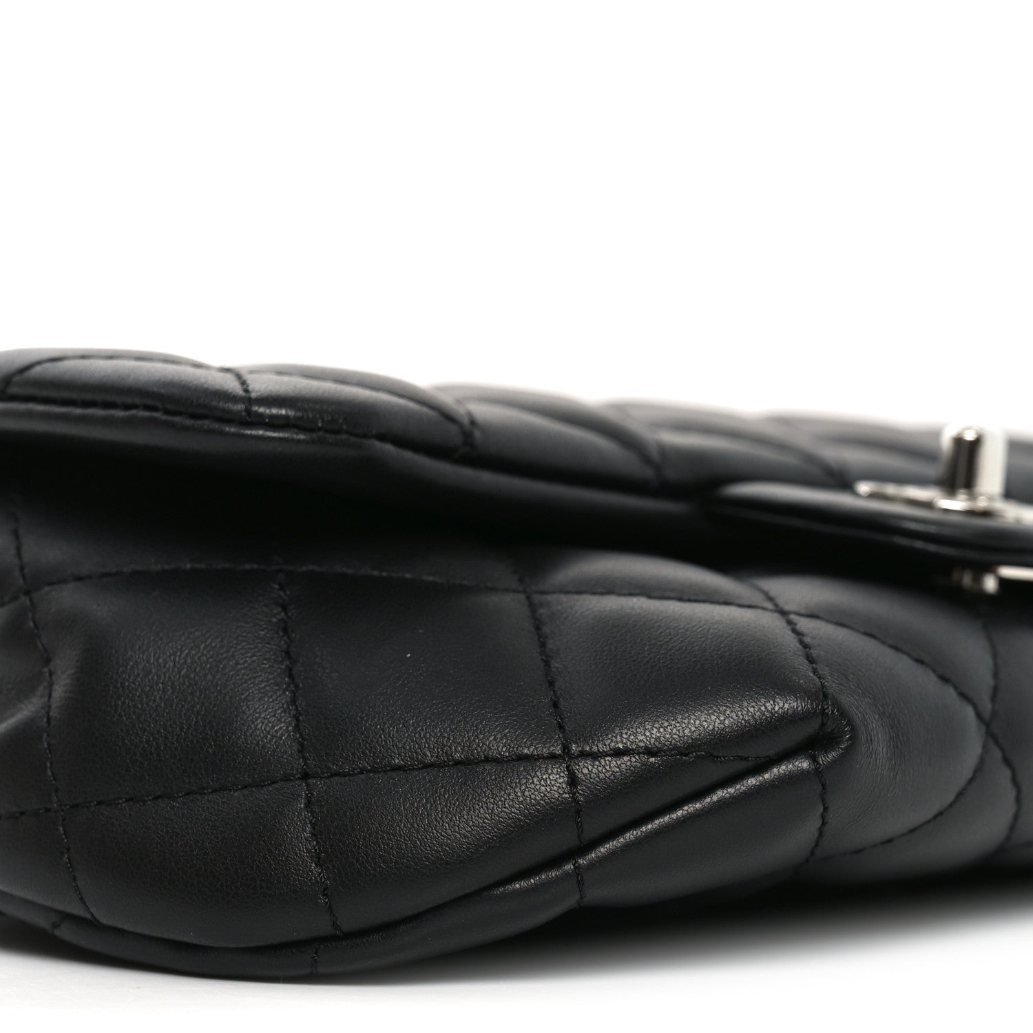 Chanel Calfskin Quilted CC Uniform Flap Belt Bag Black 10 of 12