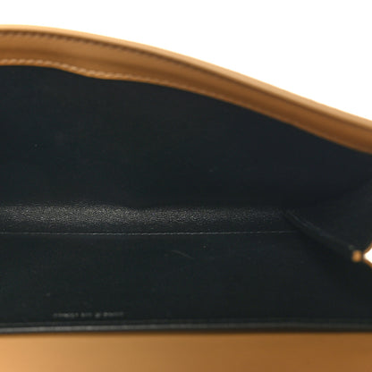 Saint Laurent Micro Raffia Monogram Uptown Chain Wallet Natural Hay Blush 5 of 9