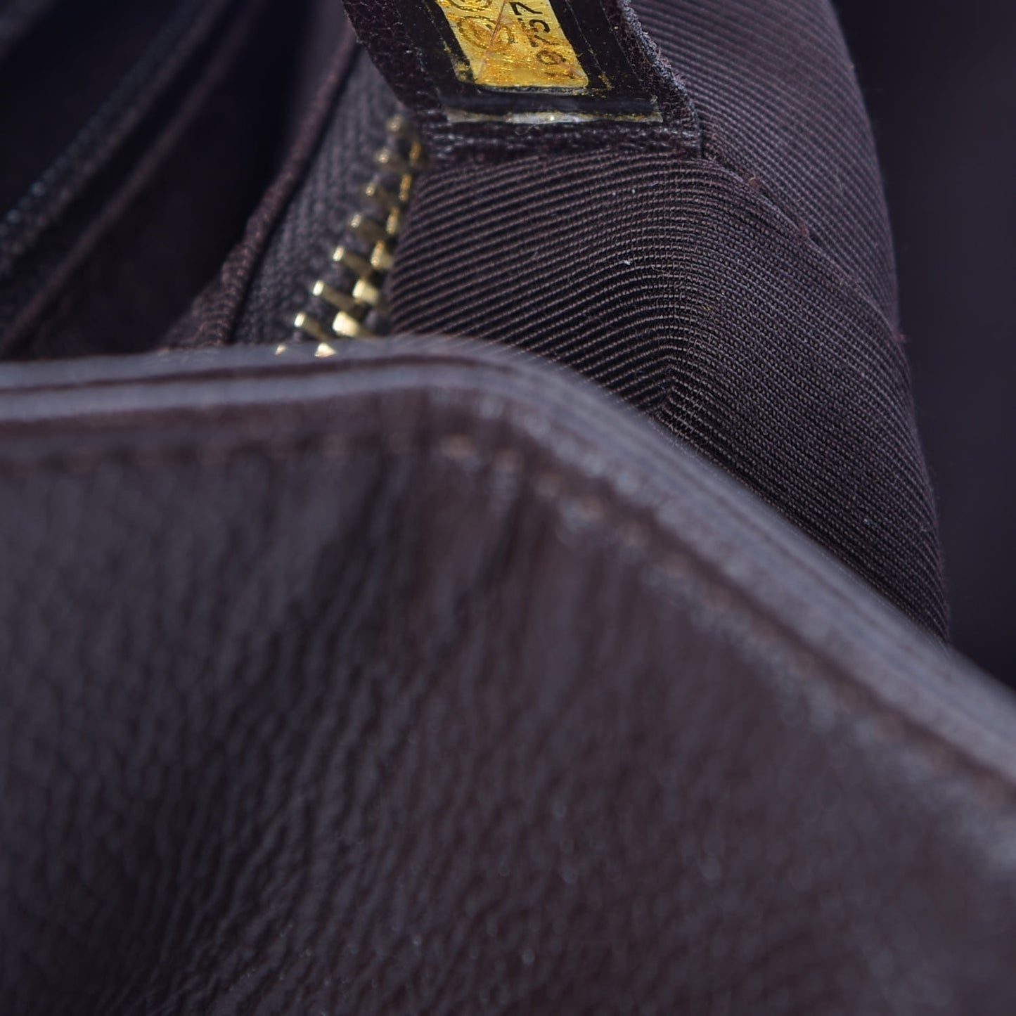 Calfskin Cerf Executive Shopper Tote Brown