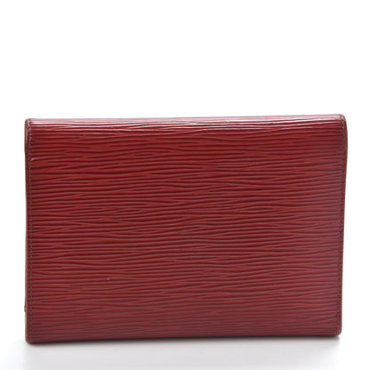 Louis Vuitton Epi Porte Tresor Etui Papiers Wallet Castillan Red 2 of 8
