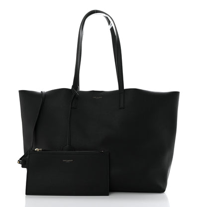 Saint Laurent Calfskin Large Shopping Tote Black 2 of 12