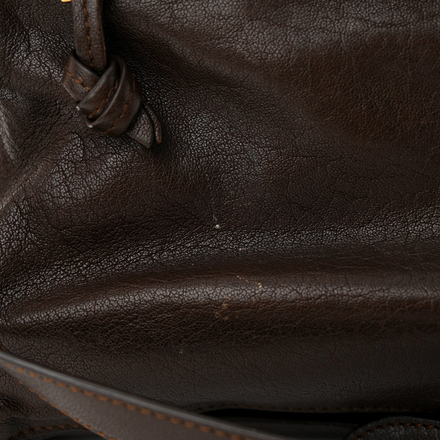 Lambskin Medium PS1 Satchel Dark Chocolate
